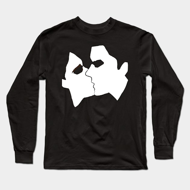 Kissing Long Sleeve T-Shirt by Ykartwork